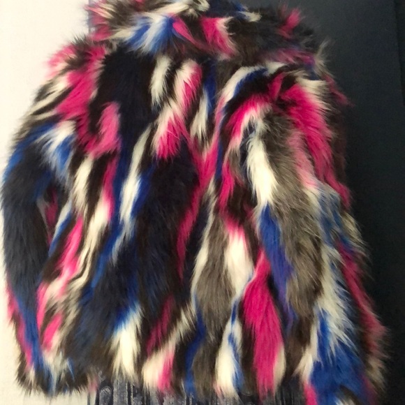 Beautiful multicolored fur coat - Picture 2 of 2